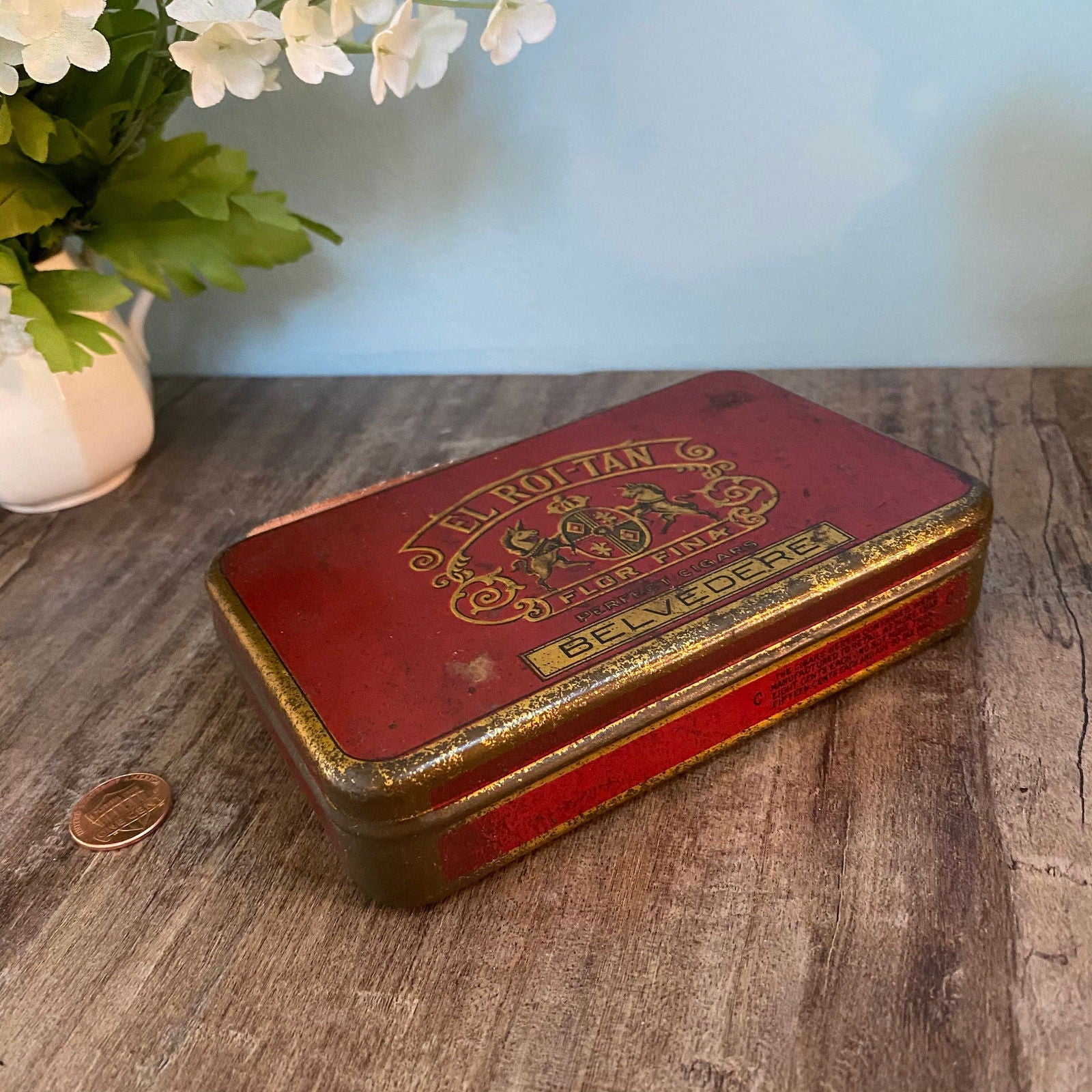 Antique El Roi-Tan Cigar Tin at Duckwells