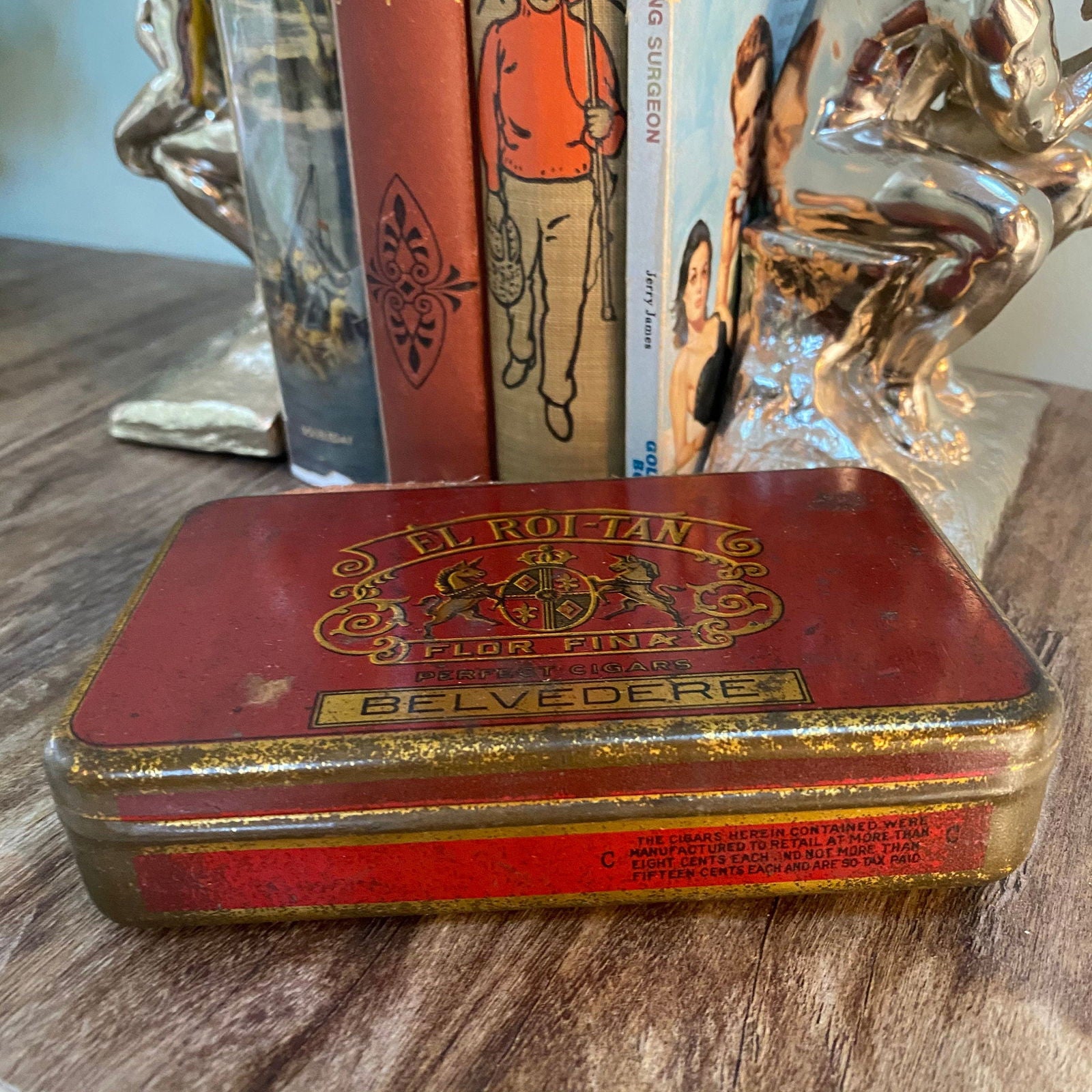 Antique El Roi-Tan Cigar Tin at Duckwells
