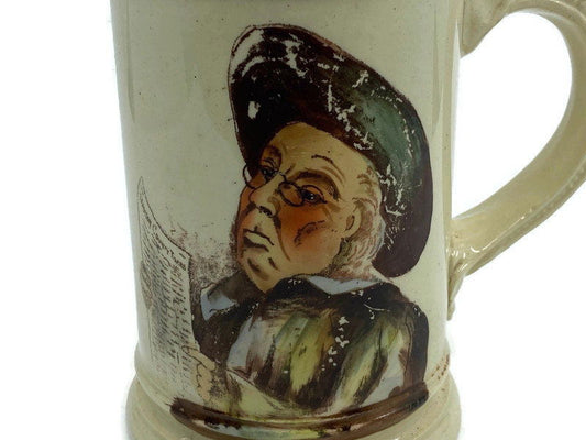 Antique English Ironstone Tankard Mug at Duckwells