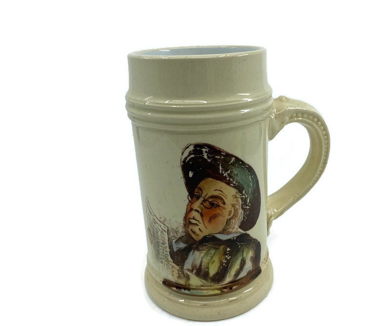 Antique English Ironstone Tankard Mug at Duckwells