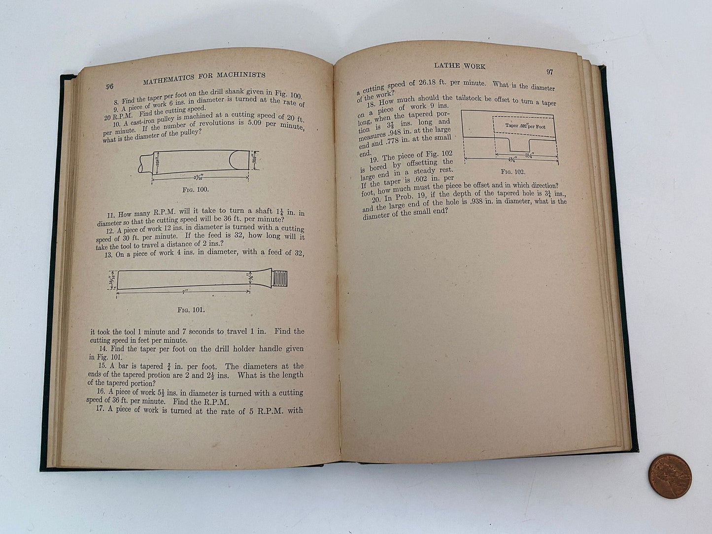 Antique First Edition Book Mathematics for Machinists - Duckwells