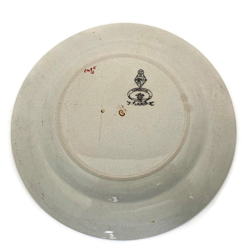 Antique Minton Florentine Dinner Plate at Duckwells