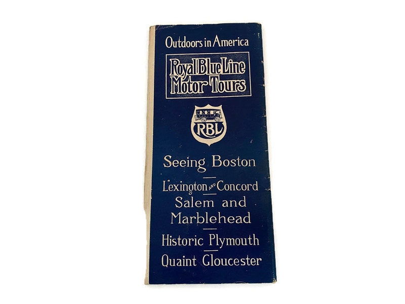 Antique New England Sightseeing Brochure for Boston and Vicinity - Duckwells