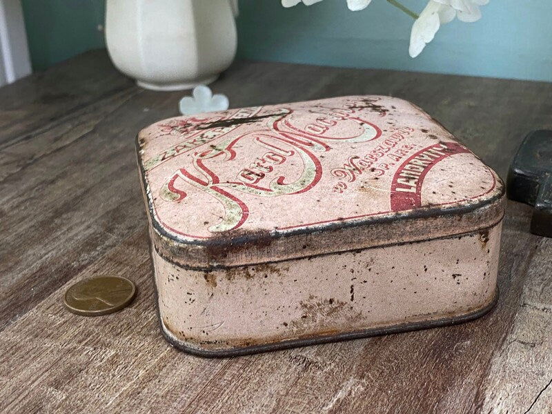 Antique Polish Candy Tin Karol Machlejd Warsaw - Duckwells