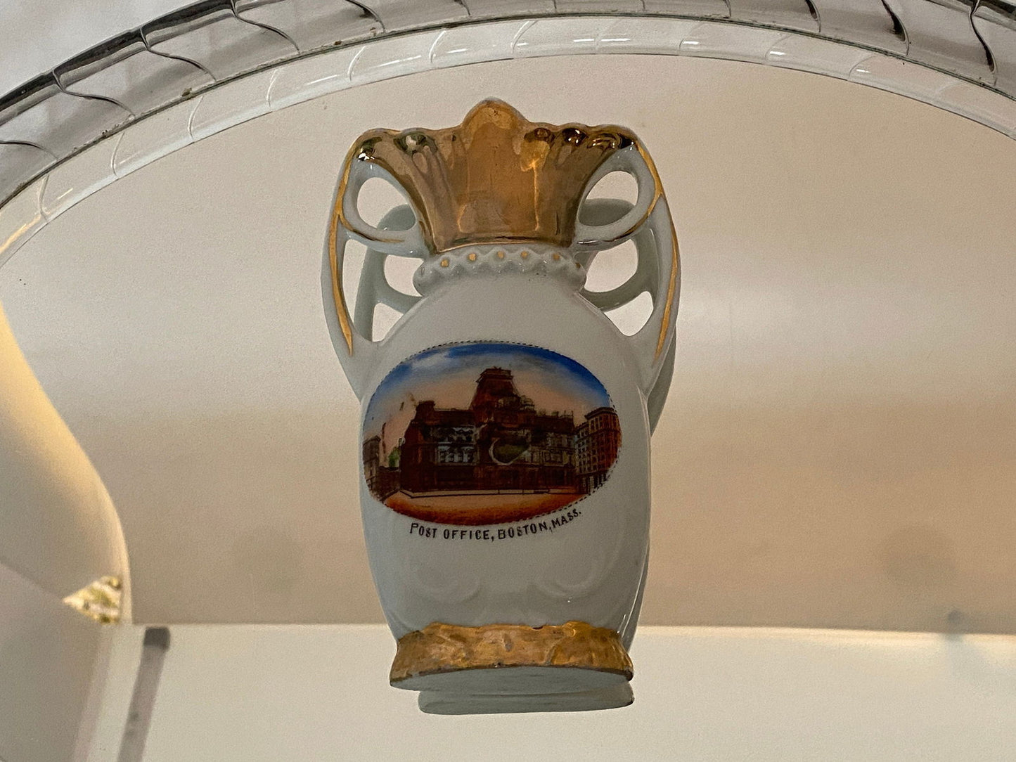 Antique Post Office Boston Massachusetts Souvenir Vase - Duckwells