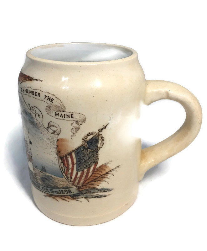 Antique Remember the Maine Mug at Duckwells