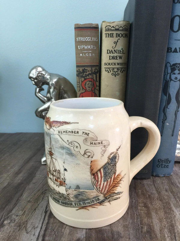 Antique Remember the Maine Mug at Duckwells