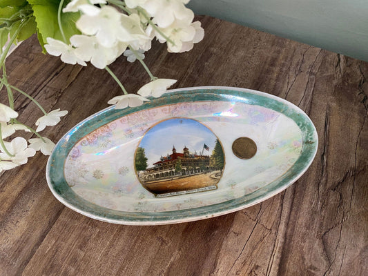 Antique Revere Beach Massachusetts Souvenir Dish at Duckwells