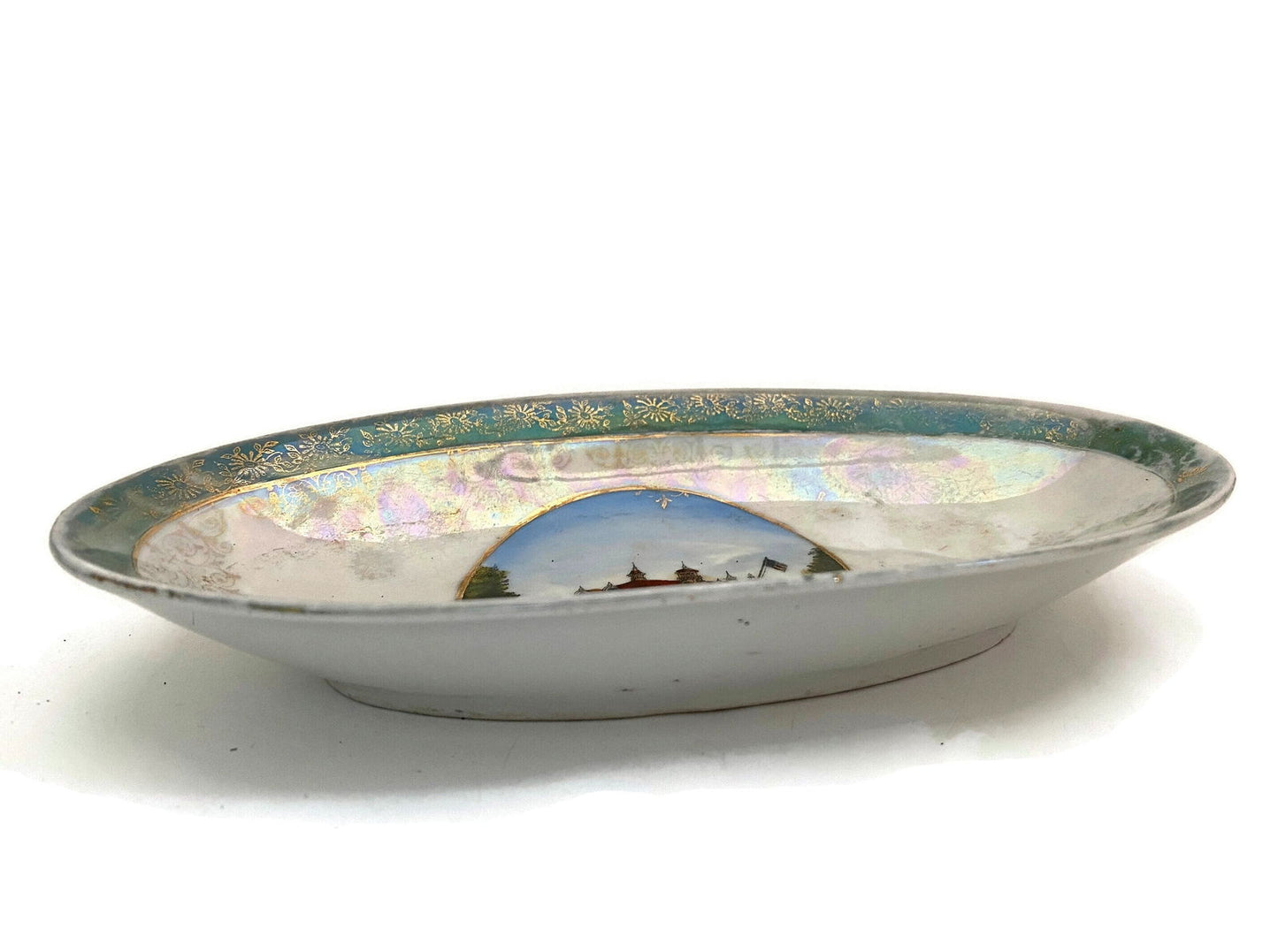 Antique Revere Beach Massachusetts Souvenir Dish - Duckwells