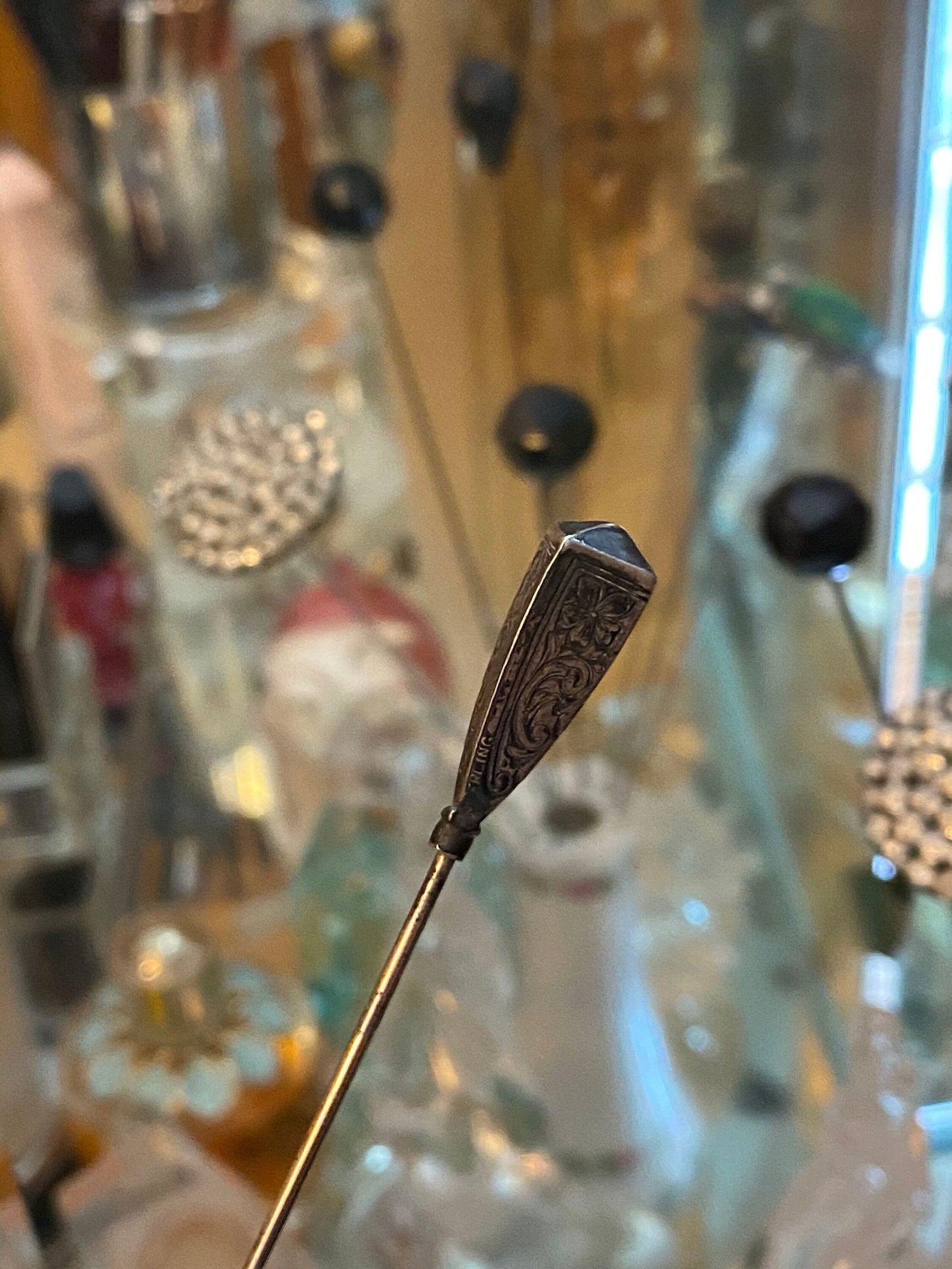 Antique Sterling Hat Pin at Duckwells