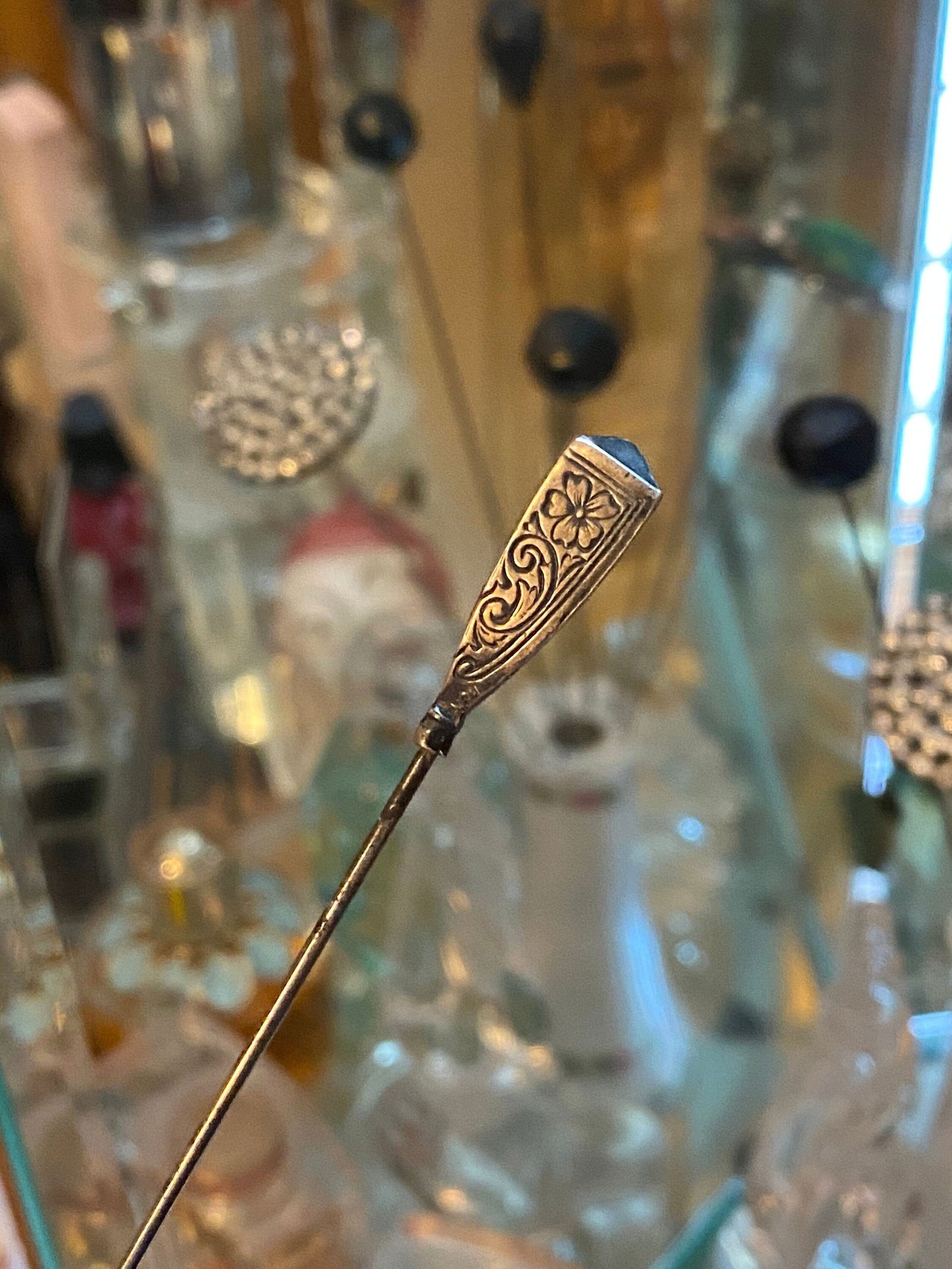 Antique Sterling Hat Pin at Duckwells