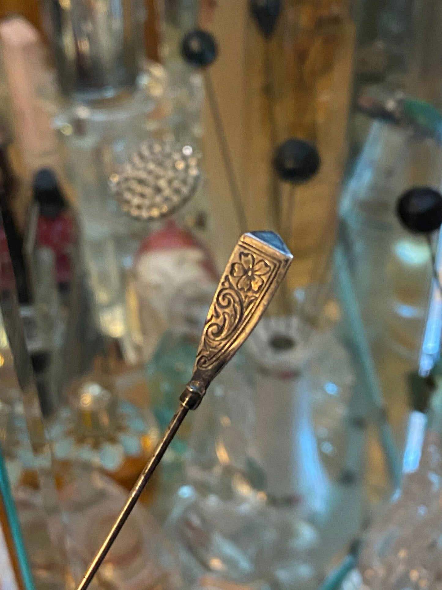 Antique Sterling Hat Pin at Duckwells
