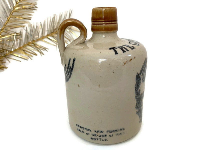 Antique The Greybeard Scotch Whiskey Stoneware Jug - Duckwells