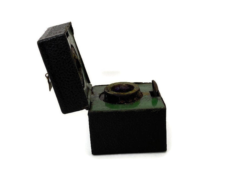Antique Travel Inkwell in a Miniature Travel Case - Duckwells