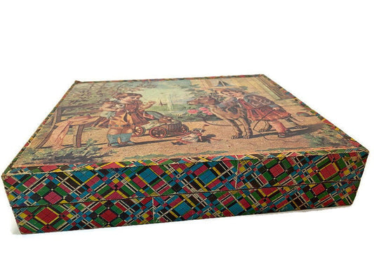 Antique Victorian Childs Block Set at Duckwells