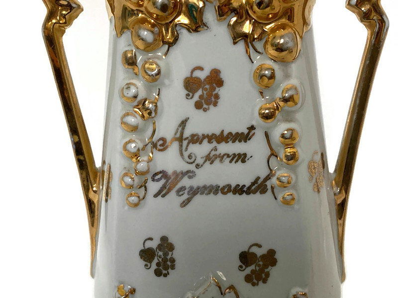 Antique Weymouth Souvenir Porcelain Vase Made in Germany - Duckwells