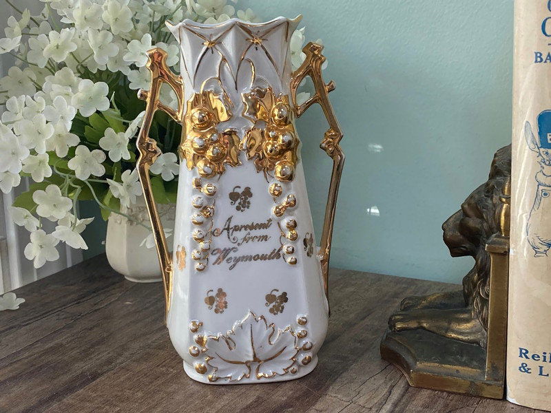 Antique Weymouth Souvenir Porcelain Vase Made in Germany - Duckwells