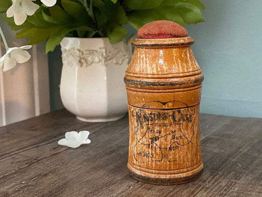 Antique Wood German Needle Case at Duckwells