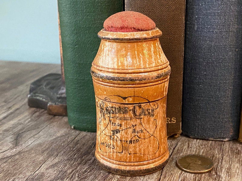 Antique Wood German Needle Case at Duckwells