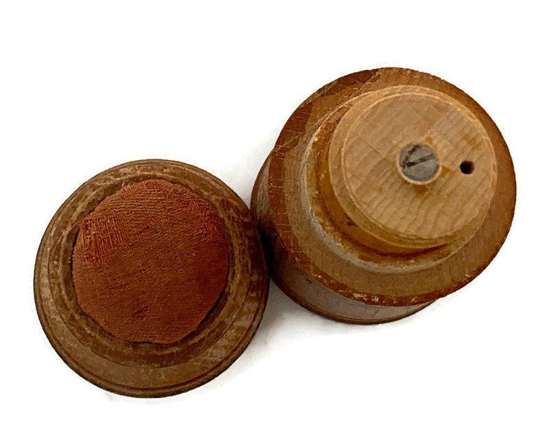 Antique Wood German Needle Case at Duckwells