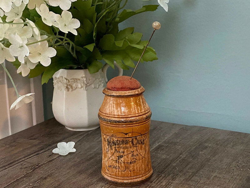 Antique Wood German Needle Case at Duckwells