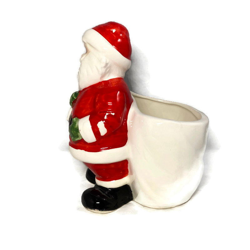 Lefton Christmas Santa Claus Planter at Duckwells
