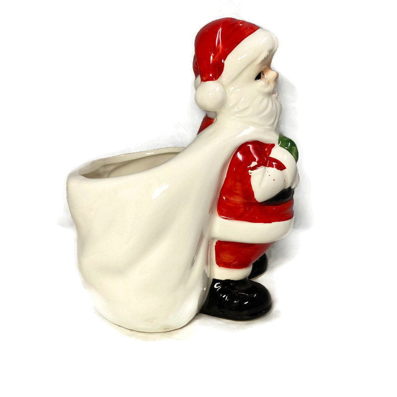 Lefton Christmas Santa Claus Planter at Duckwells
