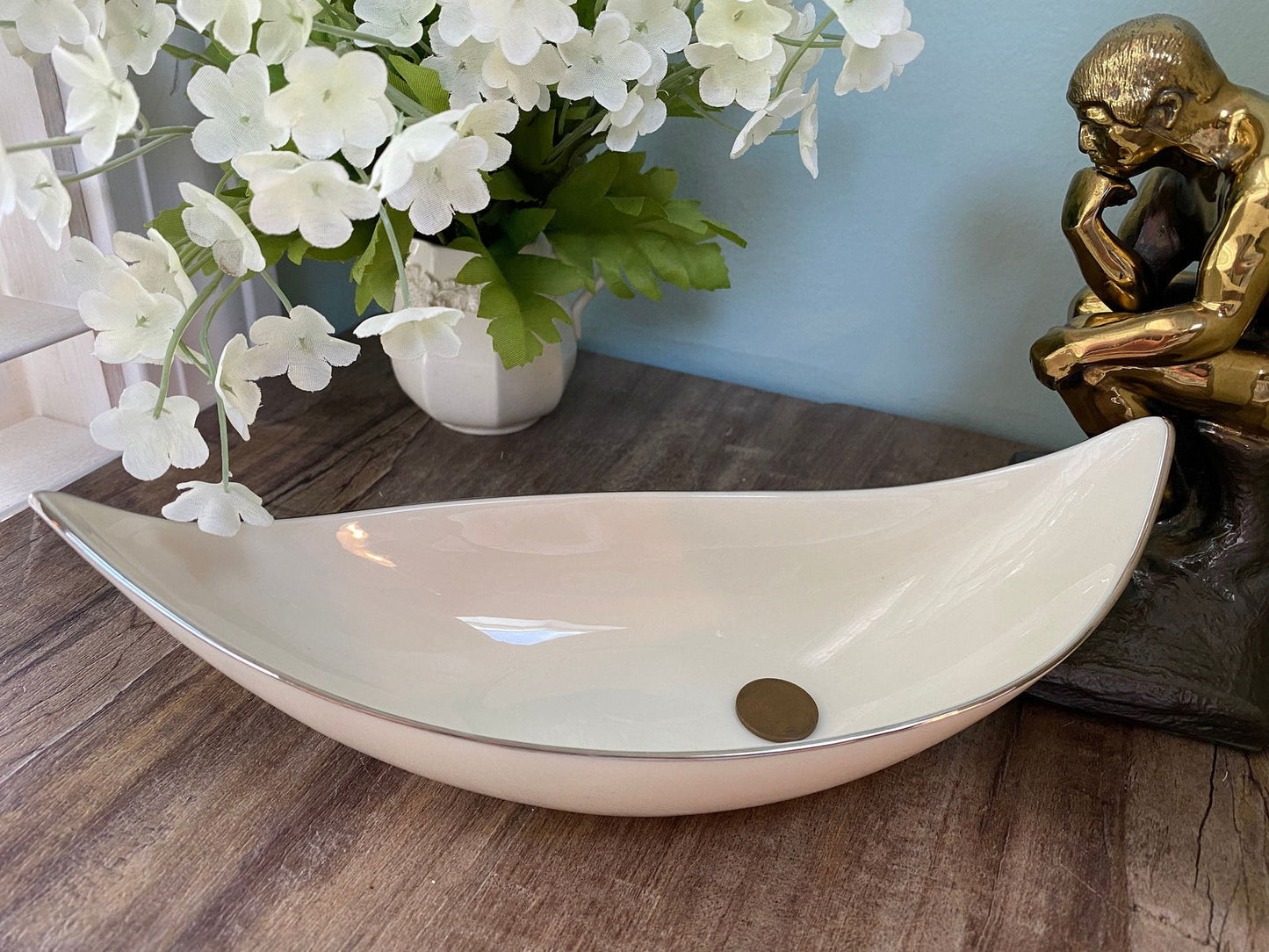 Mid Century Atomic Era Small Bowl by Lenox at Duckwells