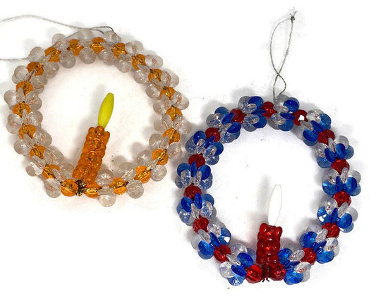 Mid Century Beaded Holiday Decorations at Duckwells