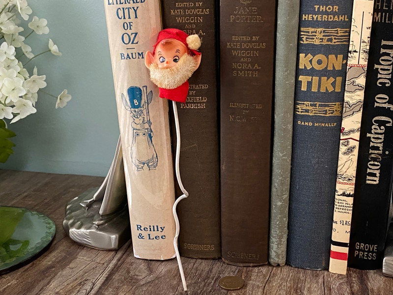 Mid Century Christmas Elf Floral Pick at Duckwells