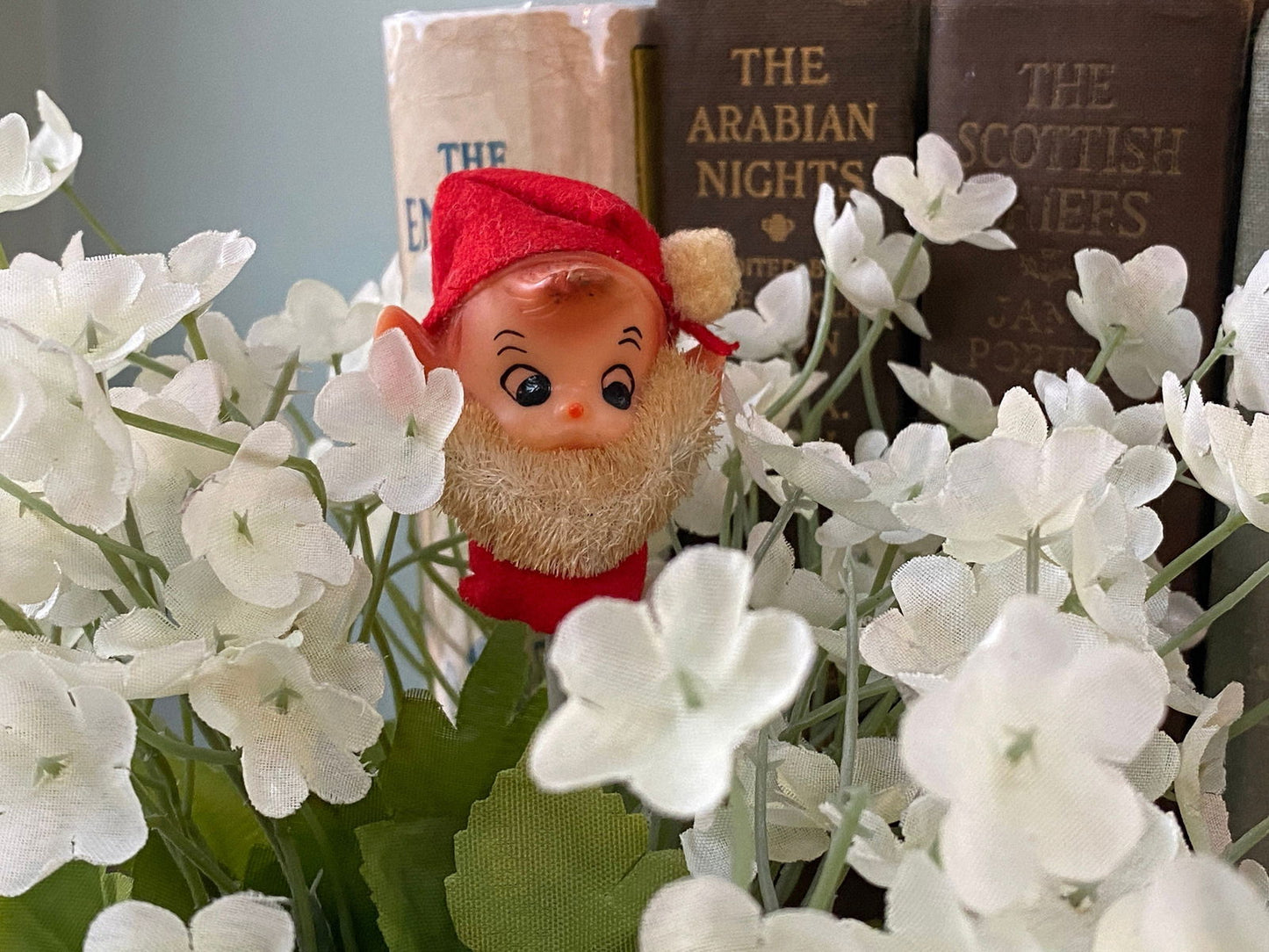 Mid Century Christmas Elf Floral Pick at Duckwells