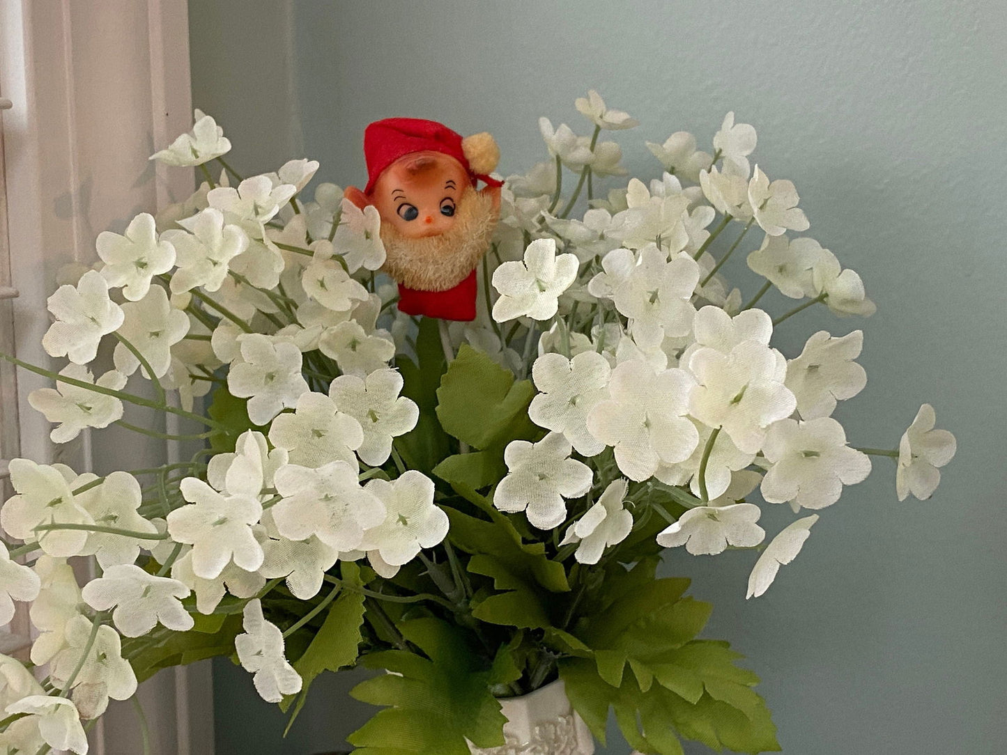 Mid Century Christmas Elf Floral Pick at Duckwells