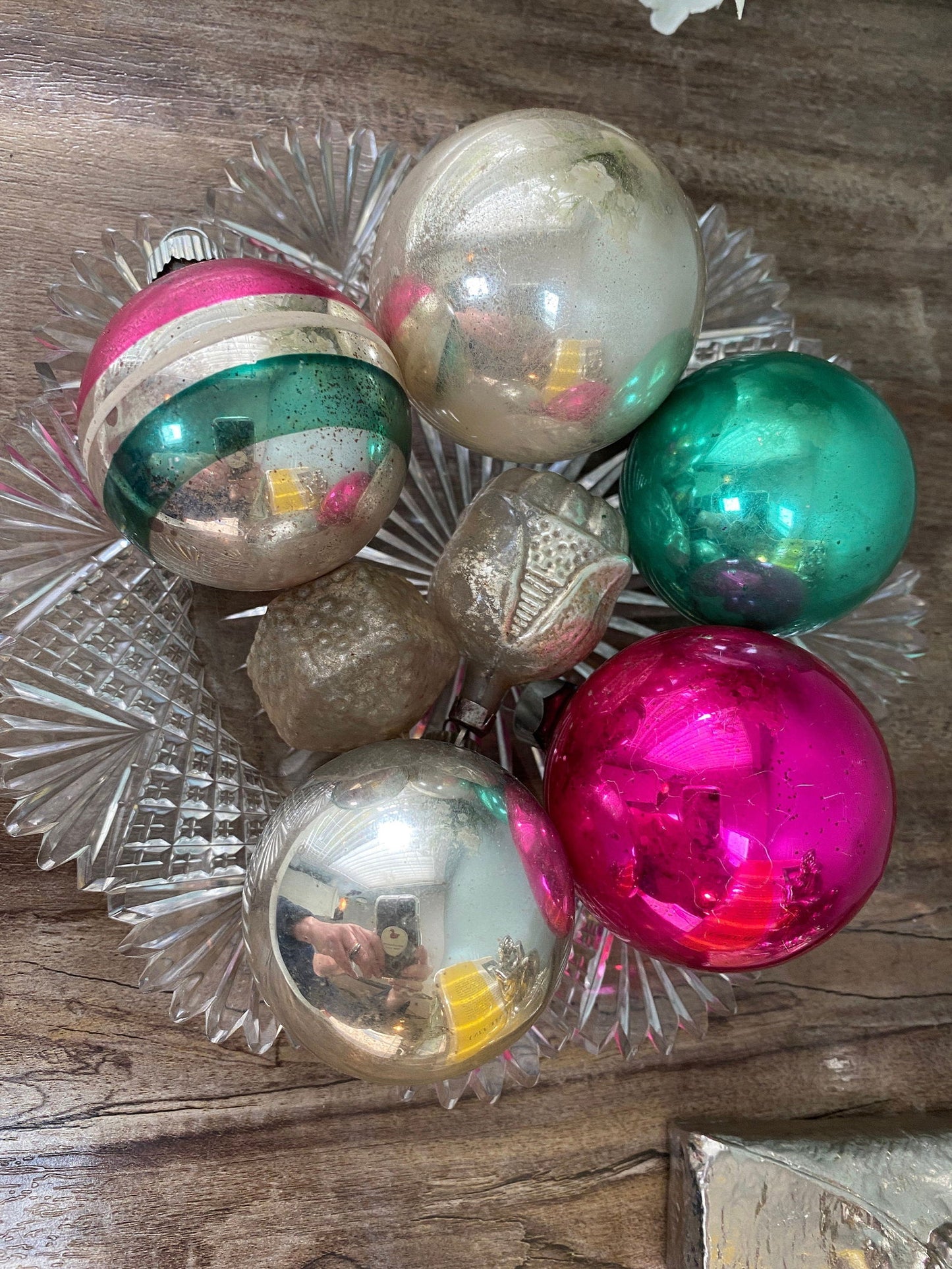Mid Century Glass Christmas Tree Ornaments at Duckwells