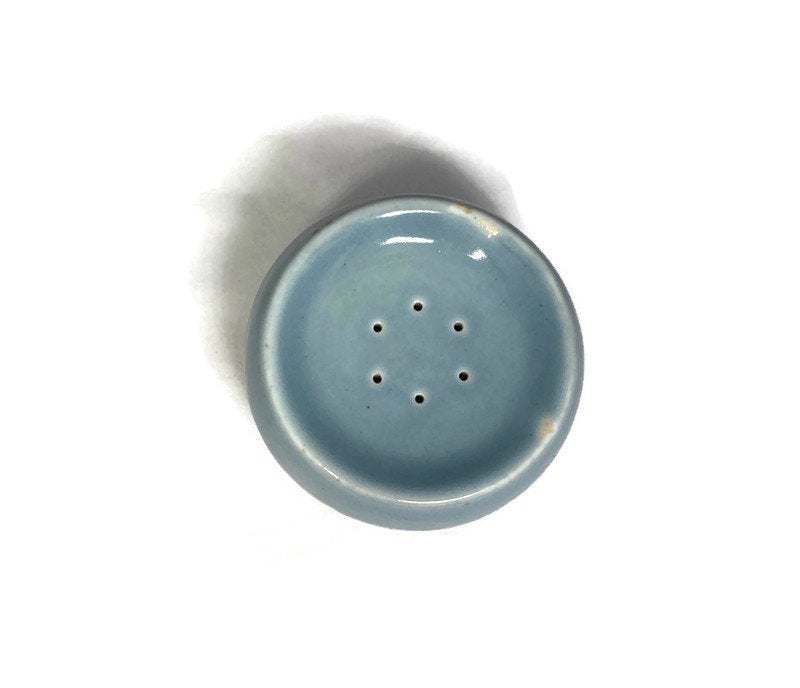 Mid Century Modern Russel Wright Shaker Blue Iroquois Casual China - Duckwells