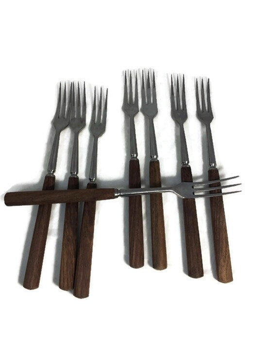Mid Century Serving Fondue Forks at Duckwells