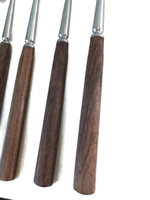 Mid Century Serving Fondue Forks at Duckwells