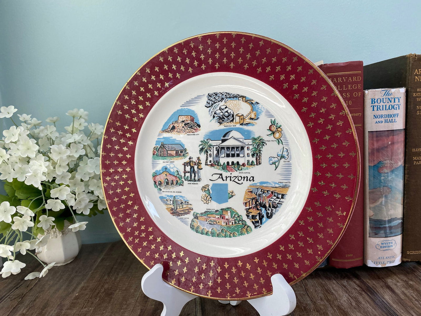 Midcentury Arizona Souvenir Plate - Duckwells