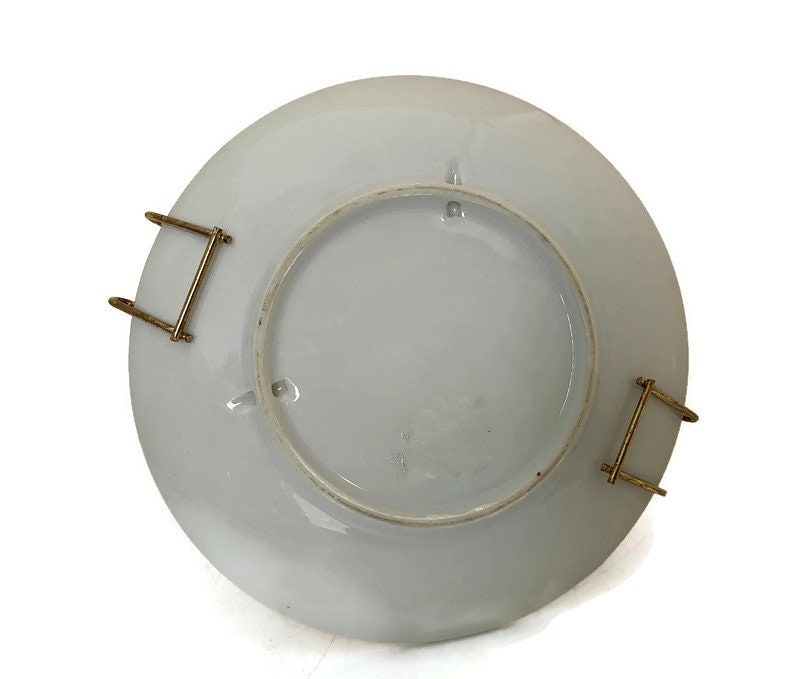 Midcentury Atlantic City Souvenir Dishes with Metal Stand - Duckwells
