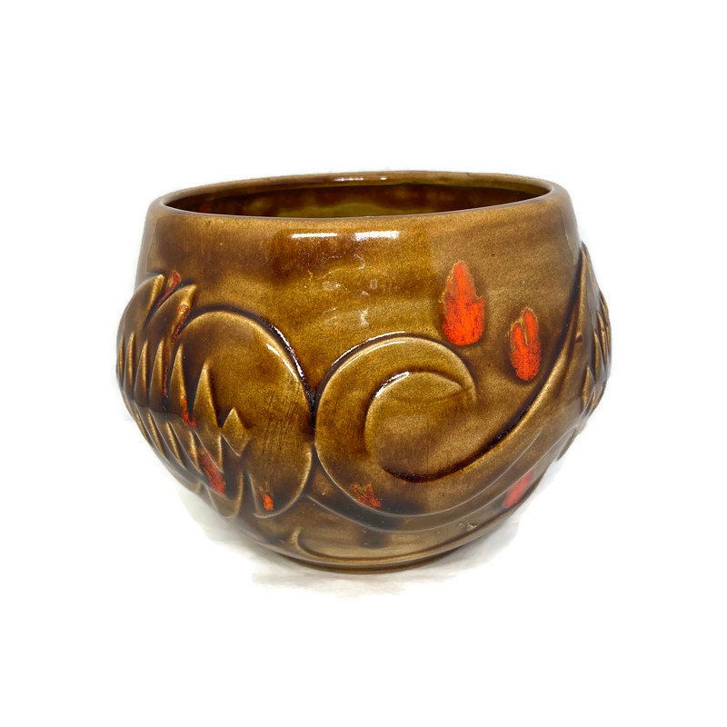 Midcentury Atlantic Mold Ceramic Pot - Duckwells