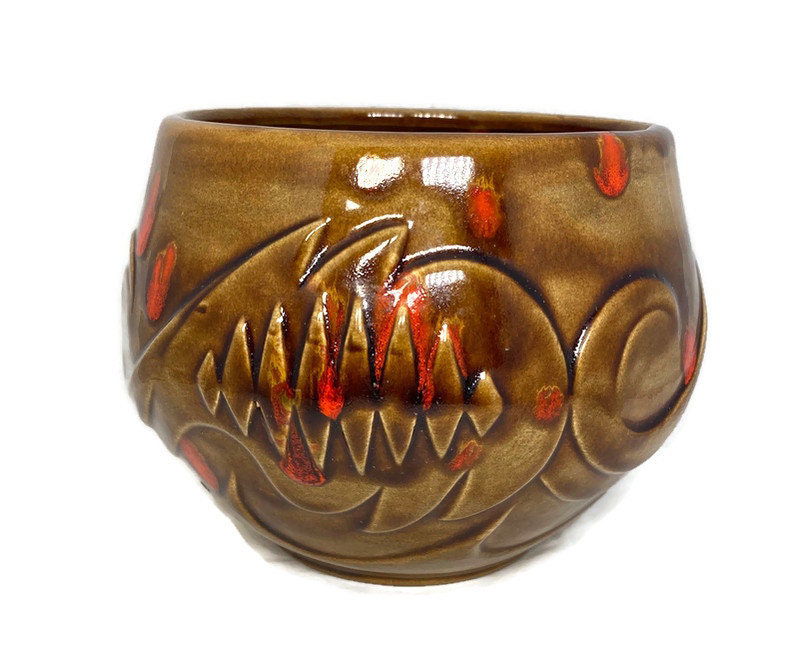 Midcentury Atlantic Mold Ceramic Pot - Duckwells