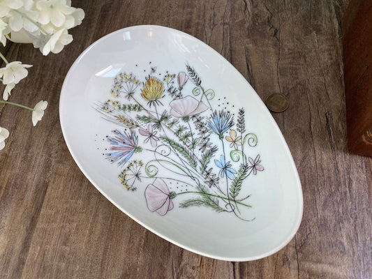 Midcentury Austrian Porcelain Hand Painted Dish at Duckwells