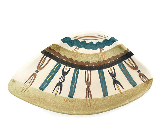 Midcentury California Pottery Dish by Sascha Brastoff at Duckwells