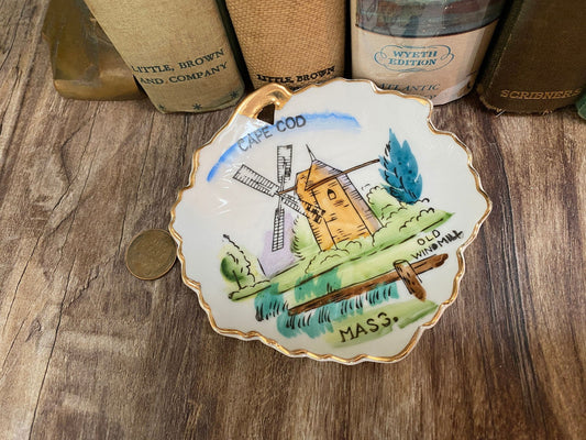 Midcentury Cape Cod Massachusetts Souvenir Dish at Duckwells