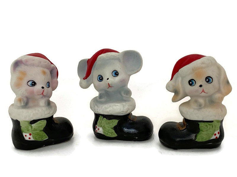 Midcentury Christmas Figurines at Duckwells