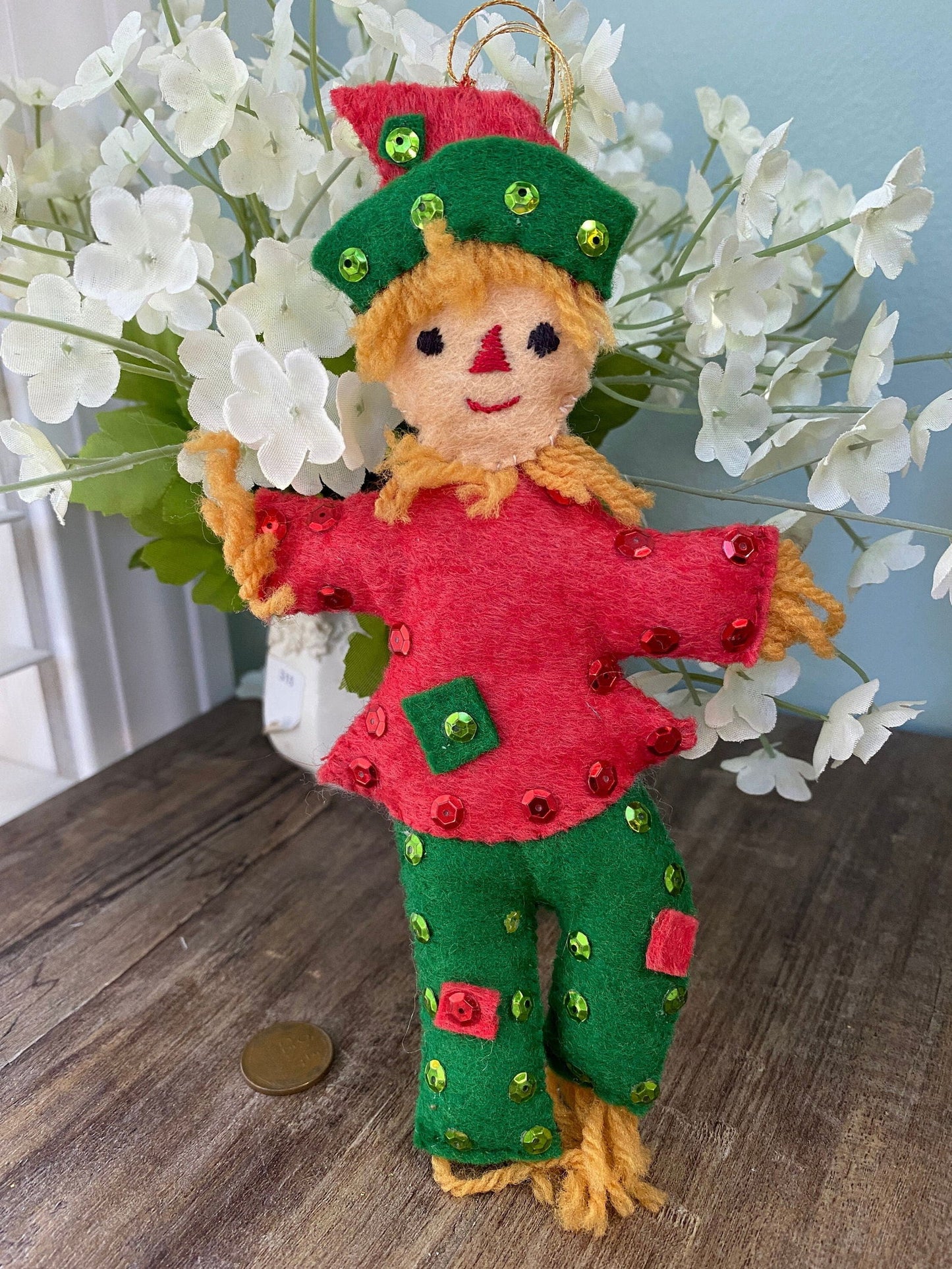 Midcentury Christmas Scarecrow Ornament at Duckwells
