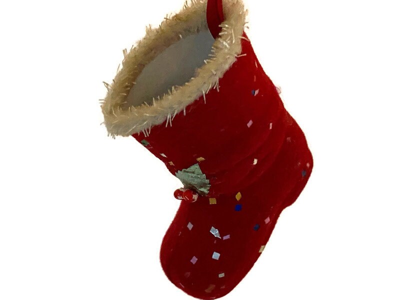 Midcentury Elf and Boot Christmas Ornaments Made in Japan at Duckwells