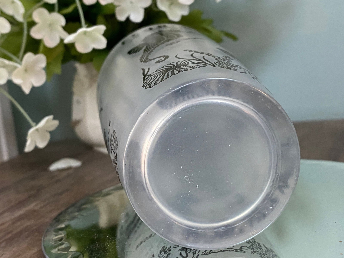 Midcentury Florida Souvenir Frosted Glassware - Duckwells