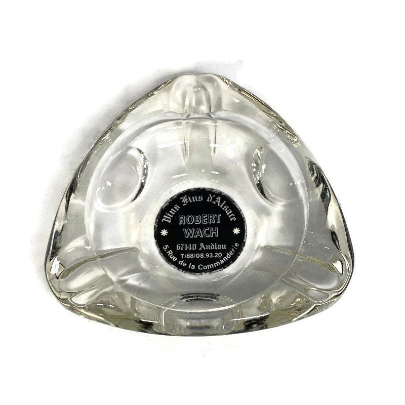 Midcentury French Glass Advertising Ashtray - Duckwells