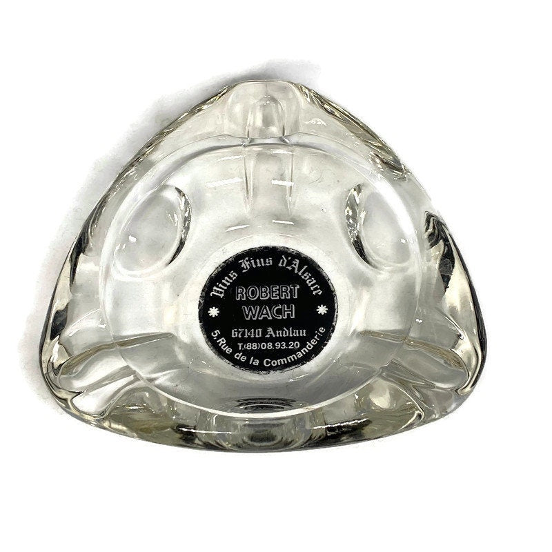 Midcentury French Glass Advertising Ashtray - Duckwells