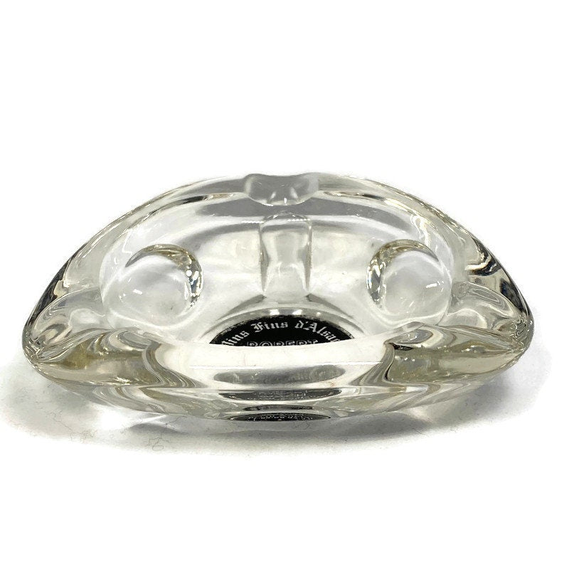 Midcentury French Glass Advertising Ashtray - Duckwells